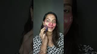 I tried Viral Blush Challenge Makeup   #shorts #short #viralshorts #trendingshorts #youtubeshorts