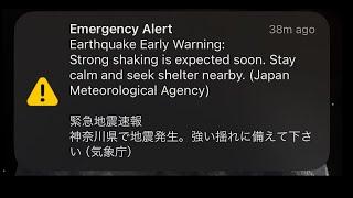  1st Big Shake in Tokyo After Mega Earthquake Warning