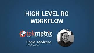 High Level RO Workflow