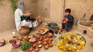 Pot biryani 45 min , Maa beti making traditional pot biryani , traditional biryani simple recipe