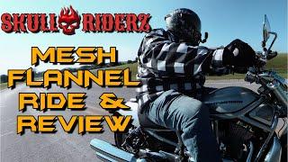 Skull Riderz Mesh Flannel Shirt / Jacket REVIEW - I needed to COOL OFF!