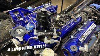 The ultimate 6.0 Powerstroke fuel delivery! Install of CNC Fabrications 4 line feed kit!