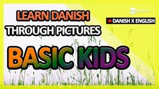 Learn Danish Through Pictures |Danish Vocabulary Basic Kids | Golearn