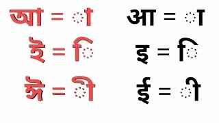 বাংলা-হিন্দি স্বর চিহ্ন বা কার চিহ্ন ( া- ি- ী) এর পরিচয়। हिंदी स्वर चिन्ह या कार चिन्ह की पहचान