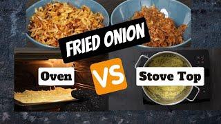 Bulk Frying Onion- Oven vs. Stove Top | You will never fry onions any other way | Oven Fried onion