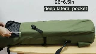 Fishing Rod Case Fishing Gear Rod Bag, Fishing Rod Carrier Travel Case Rod and Reel Pole Bag