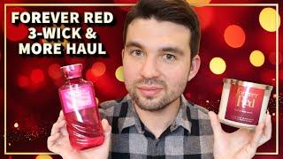 NEW Forever Red 3-Wick Candle + More – Bath & Body Works Christmas Haul