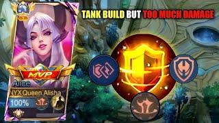 GOODBYE DAMAGE ALICE!!!WELCOME NEW HARDROCK TANK ALICE!? ENEMY SHOCKED (MUST TRY)-MLBB