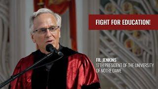 Fr. John Jenkins receives honorary doctorate from UCU