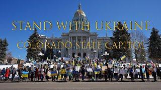 Stand With Ukraine Rally at Colorado State Capitol 