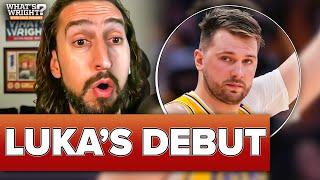 Nick Wright on Luka Doncic's debut with Los Angeles Lakers after Mavericks trade | What's Wright?