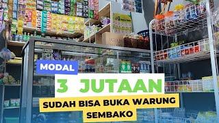 PENATAAN WARUNG UKURAN 2.5 X 3  METER!! | WARUNG SEMPIT LENGKAP | TOKO SAKY