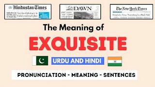 Exquisite Meaning | Daily Advanced English Vocabulary Words with Vocabulary Vault