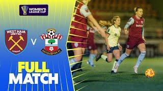 Full Match: West Ham United v Southampton | Women's League Cup 2024-25