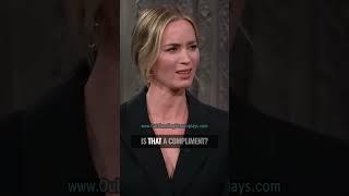 Emily Blunt's Christopher Nolan IMPRESSION