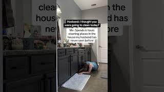 Cleaning places my  husband has never seen before #couples #funny #comedy #marriedlife #marriage