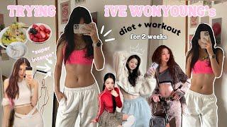 trying kpop idol IVE WONYOUNG workout for 2 WEEKS  *INTENSE* before and after results