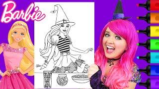 How To Color Barbie Halloween | Markers