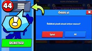 SON DAKİKA YARIN HERKESE ÜCRETSİZ VERİLECEK 44 ÖDÜL YENİ KOSTÜM Brawl Stars