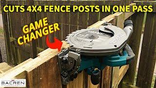 CRAZY Circular Saw Cuts 4x4 Fence Posts | MAKITA HS011GZ 40v Max XGT