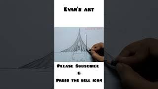 How to draw Sriti Shoudho || National Martyrs Memorial Drawing || Evan's Art