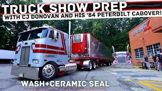 We Washed a 1984 Cabover Pete with a Reefer on!