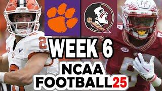 Clemson at Florida State - Week 6 Simulation (2024 Rosters for NCAA 14)