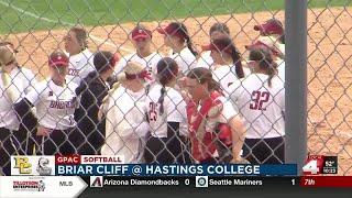 Hastings College split doubleheader against Briar Cliff in regular season finale