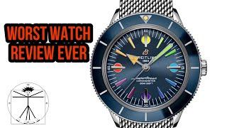 A WATCHMAKERS OPINION  review unboxing Breitling super ocean heritage rainbow blue 57