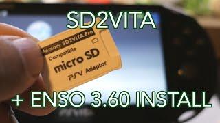 How to Install microSD SD2VITA and Enso on PS VITA Henkaku