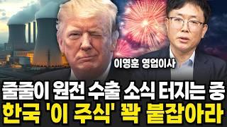 계속해서 원전 수출 소식 터진다 한국 이 주식 꽉 붙잡아라 (이영훈 영업이사 / 1부)