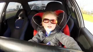 3 year old driving a Mitsubishi Lancer Evo 6 with 320hp MUST SEE!