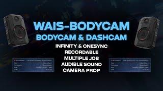 Fivem Bodycam & Dashcam V2 | Infinity & OneSync | Recordable | Multiple Job | Audible Sound [ESX-QB]