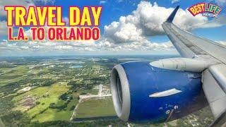 Travel Day from Los Angeles to Orlando Florida-Flight to Walt Disney World for the 50th Anniversary!