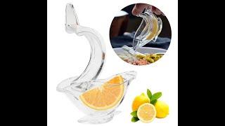 Acrylic manual lemon slice juicer