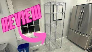 Amazon Furniture Review: the Honey-Can-Do 5-tier chrome shelving unit