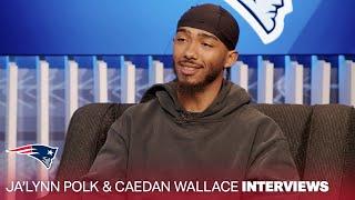 EXCLUSIVE: Ja’Lynn Polk & Caedan Wallace First Interview with the Patriots | 2024 NFL Draft