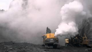 Volvo 290 excavator with turbo failure