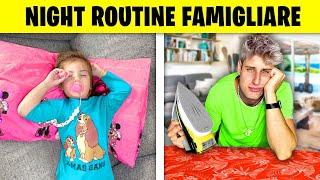 INTERA NOTTE CON PAPÀ MIKE E AURORA E LAURA! *The Bam Family Night Routine !*