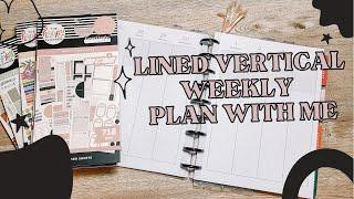 LINED VERTICAL HAPPY PLANNER PLAN WITH ME