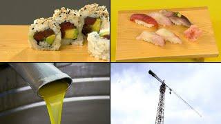 How It's Actually Made - Sushi, Olive Oil, Tower Cranes