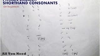 Pitman English Shorthand Consonants | Shorthand Learning