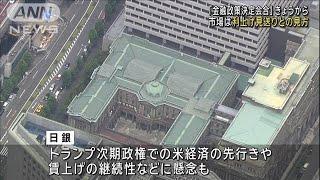 金融政策決定会合きょうから　市場は利上げ見送りとの見方(2024年12月18日)