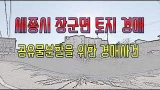 세종시 토지 경매 장군면 도계리 대지 투자하기 좋은 땅 공유물분할