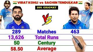 Virat Kohli vs Sachin Tendulkar Batting Comparison || Who is Actually the Best Batsman ?