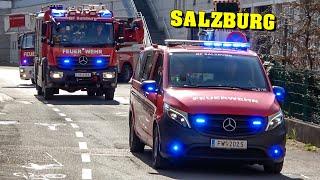 [ALARMIERUNG] - Feuerwehr SALZBURG  | Löschzug Schallmoos & Löschzug Maxglan auf Einsatzfahrt!