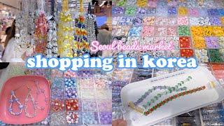 shopping in Korea vlog  beads market in Seoul  making accessory, organize beads collection 