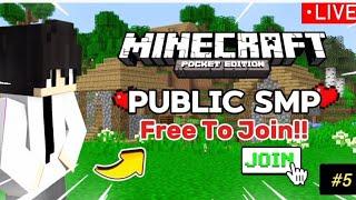 MINECRAFT PUBLIC SERVER LIVE  DAY 5 ANYONE CAN JOIN 