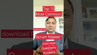 [TOP 10 Most Asked ] scrum master interview question I scrum master interview questions and answers