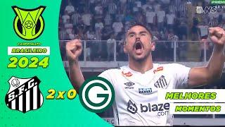 Santos 2x0 Goiás | MELHORES MOMENTOS | Série B | Rodada #10 | 19/06/2024